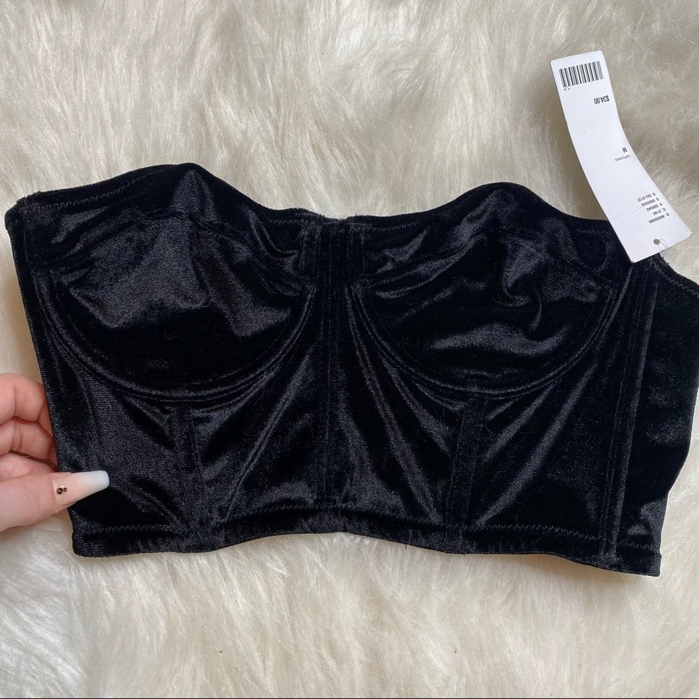 NWT black Bandeau Top
